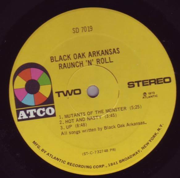 Black Oak Arkansas Raunch 'n' Roll Vinyl Records and CDs For Sale