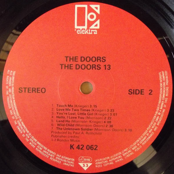 Doors 13 Vinyl Records and CDs For Sale MusicStack