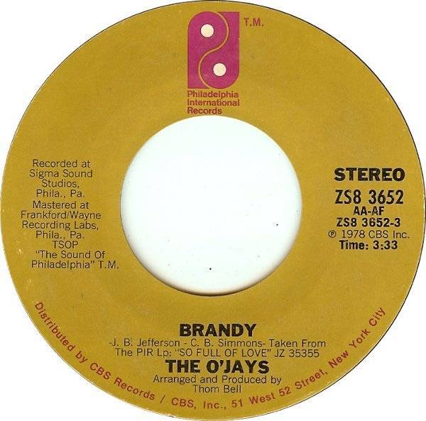 O'jays Brandy Vinyl Records and CDs For Sale MusicStack