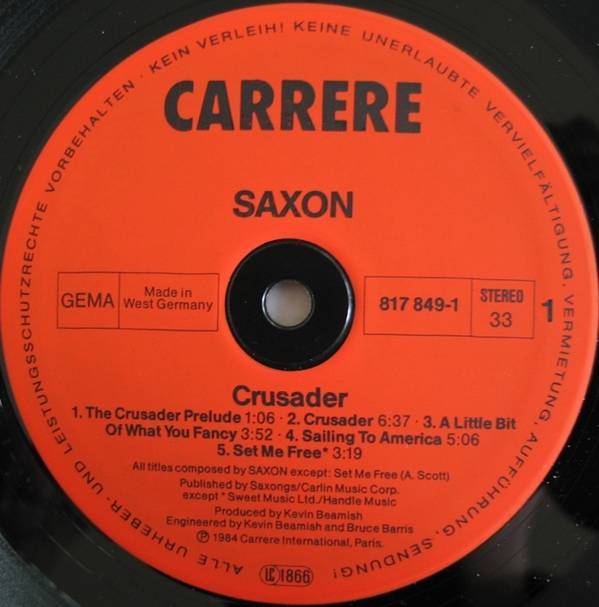 Saxon Crusader Vinyl Records and CDs For Sale MusicStack