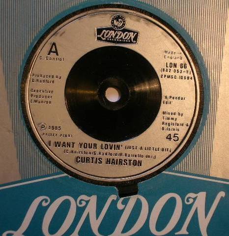 Curtis Hairston I Want Your Lovin' Vinyl Records and CDs For