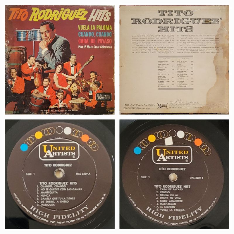 英7” Tito Rodriguez Taboo / Latin Twist 45POP993 HIS MASTERS VOICE /00080 Tito Rodriguez - Fania Records