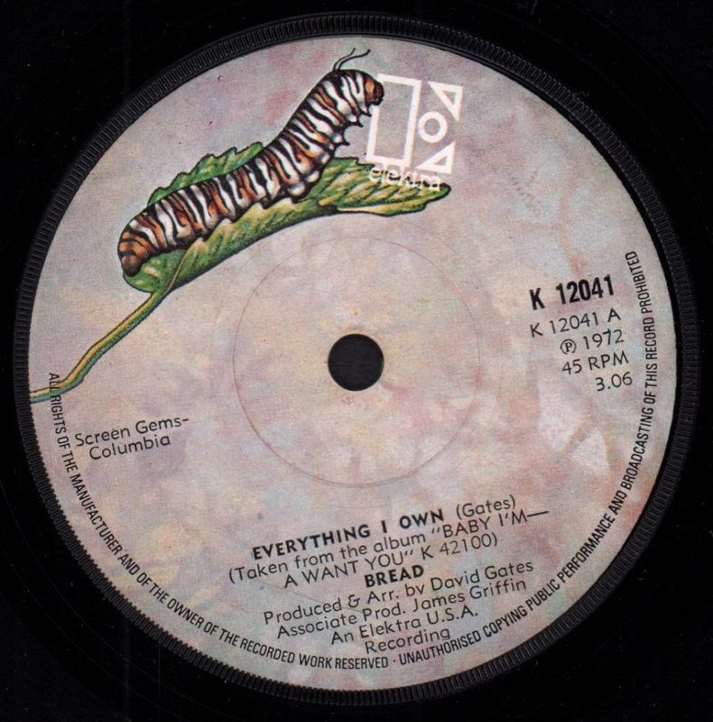 Bread Everything I Own Vinyl Records and CDs For Sale MusicStack