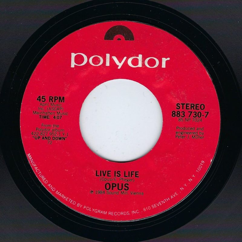 Opus Live Is Life Vinyl Records and CDs For Sale | MusicStack