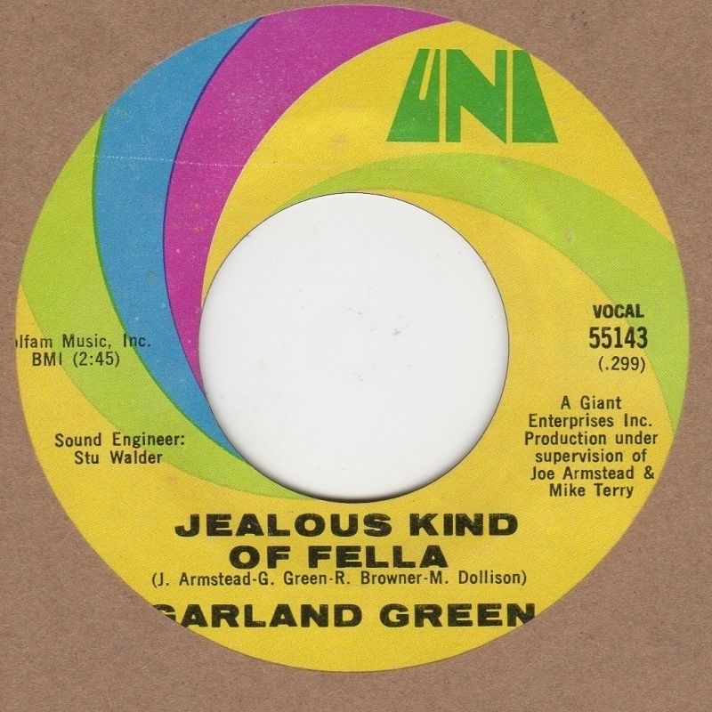 Garland Green Jealous Kind Of Fella Vinyl Records and CDs For Sale