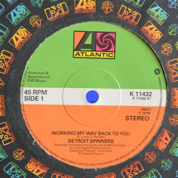 Detroit Spinners Working My Way Back To You Vinyl Records and CDs For