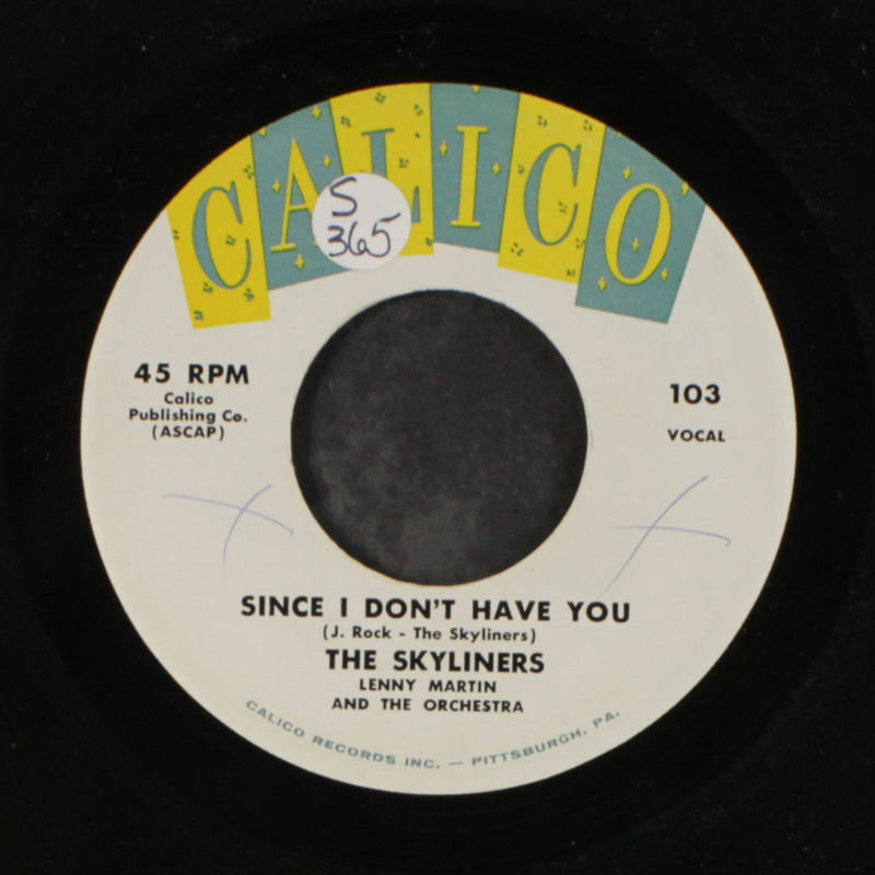 Skyliners Since I Don't Have You Vinyl Records and CDs For Sale ...