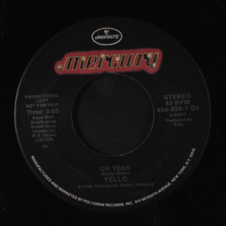 Yello Oh Yeah Vinyl Records and CDs For Sale MusicStack