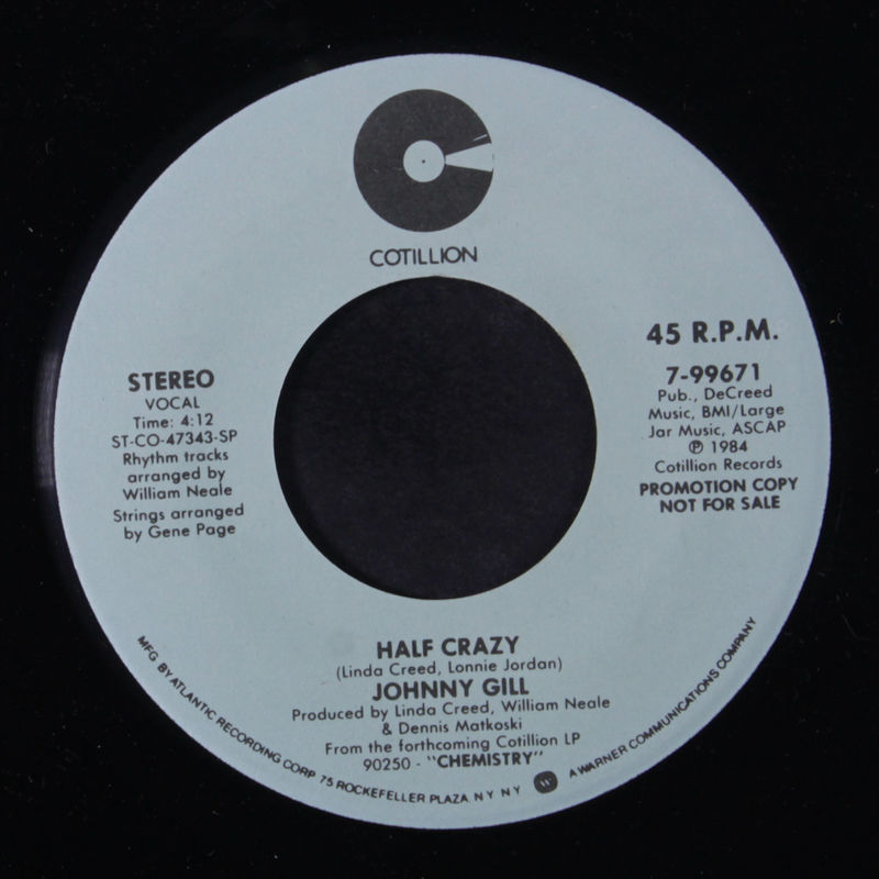 Johnny Gill Half Crazy Vinyl Records and CDs For Sale MusicStack