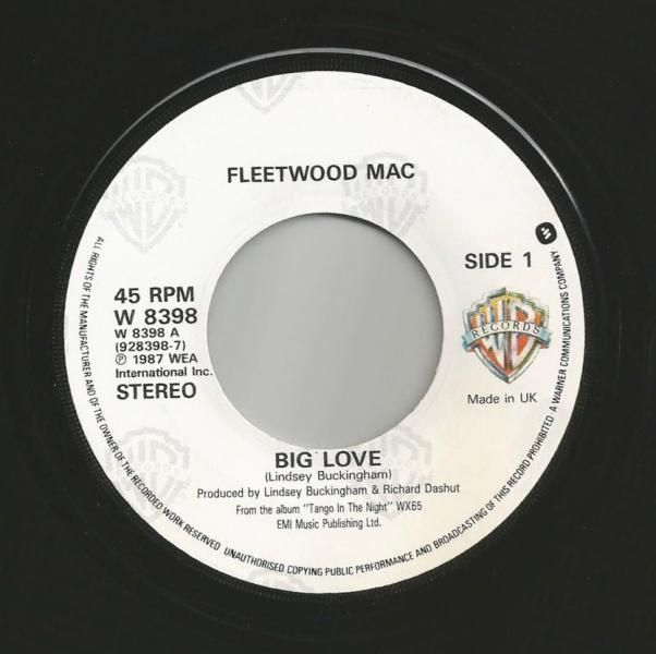 Fleetwood Mac Big Love Vinyl Records and CDs For Sale MusicStack