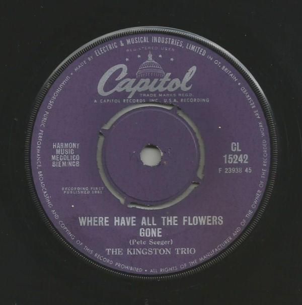 Kingston Trio Where Have All The Flowers Gone Vinyl Records and CDs For