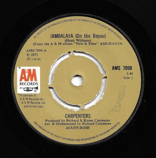 Carpenters Jambalaya Vinyl Records and CDs For Sale MusicStack