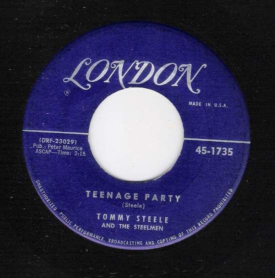 Tommy Steele Teenage Party / Butterfingers (45) For Sale