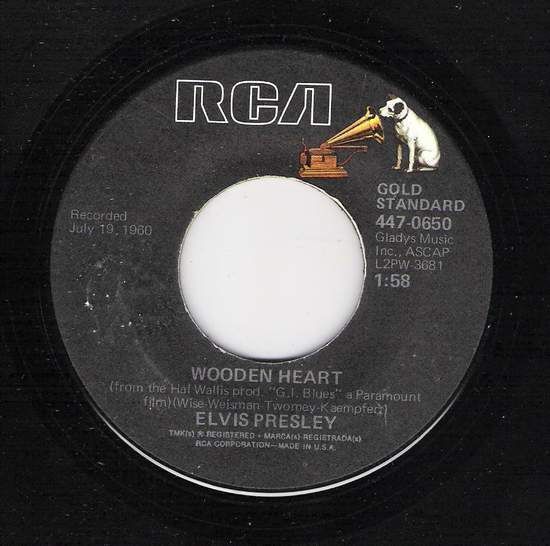 Elvis Presley Wooden Heart Vinyl Records and CDs For Sale MusicStack