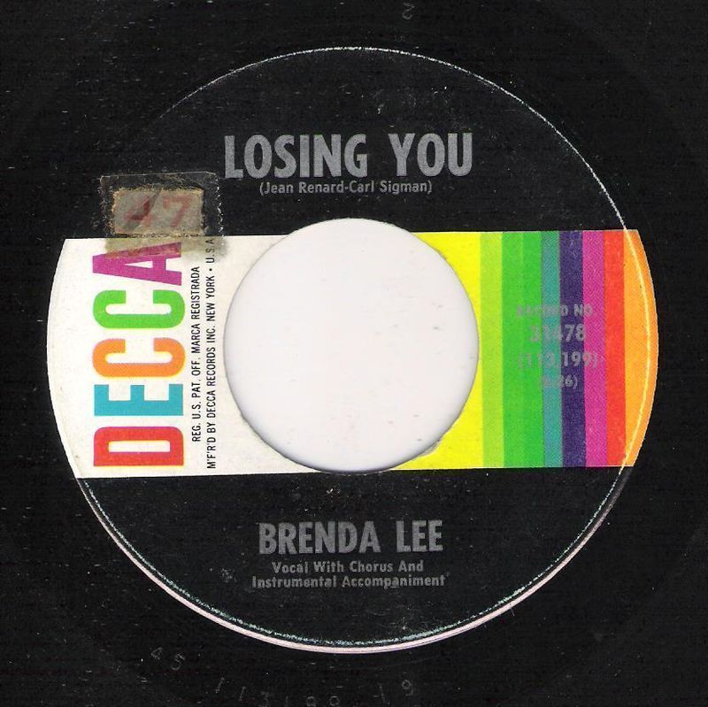 Brenda Lee Losing You Vinyl Records and CDs For Sale MusicStack Brenda Lee Losing You Vinyl Records and CDs For Sale MusicStack