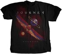 Journey - Departure Reissued Gildan 1980s Logo Tee - Steve Perry Escape - T-Shirt