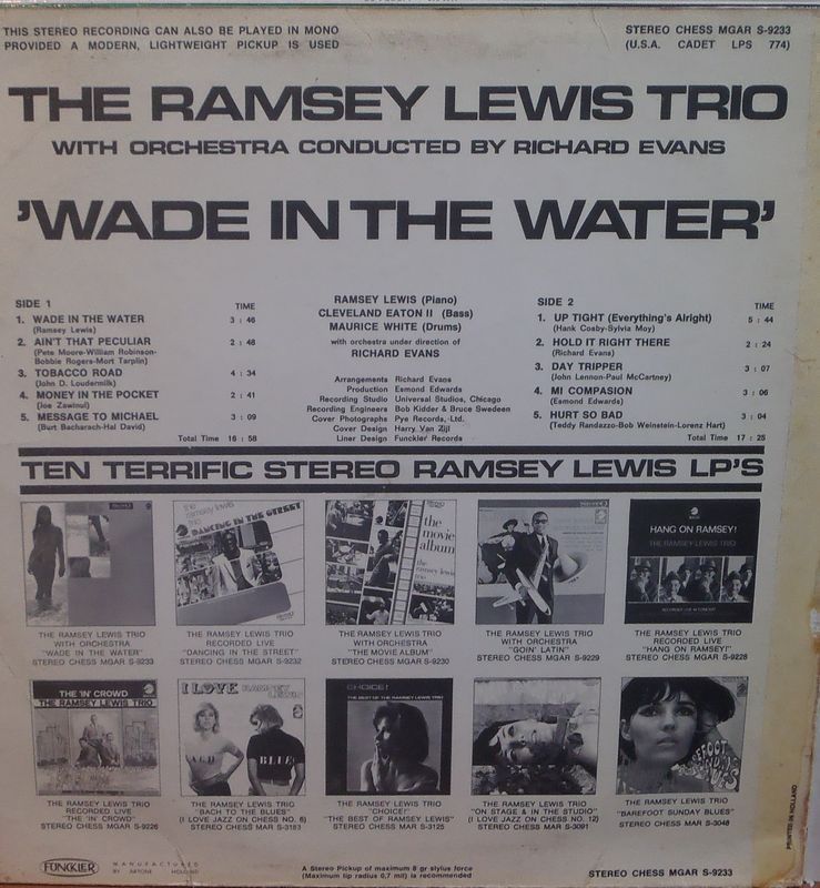Wade In The Water Ramsey Lewis Lyrics Ramsey Lewis Trio - Wade In The Water (LP) For Sale