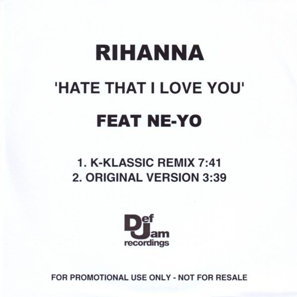 Rihanna Hate That I Love You Vinyl Records And Cds For Sale Musicstack